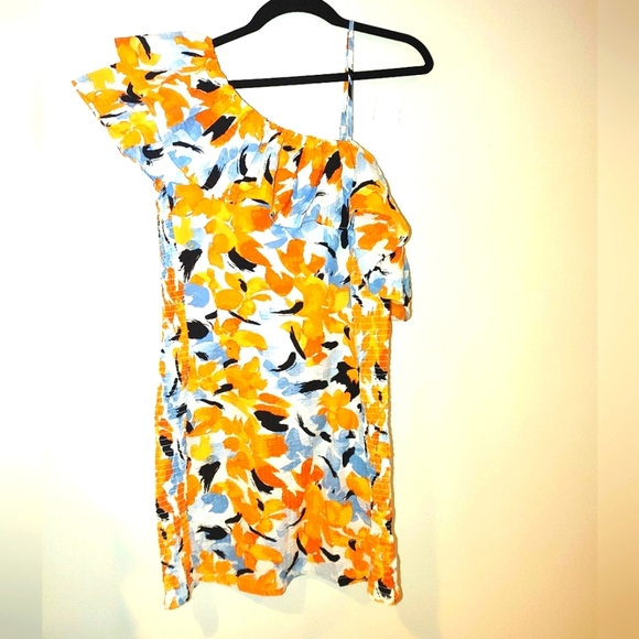 Floral One-Shoulder Dress - Picture 1 of 7